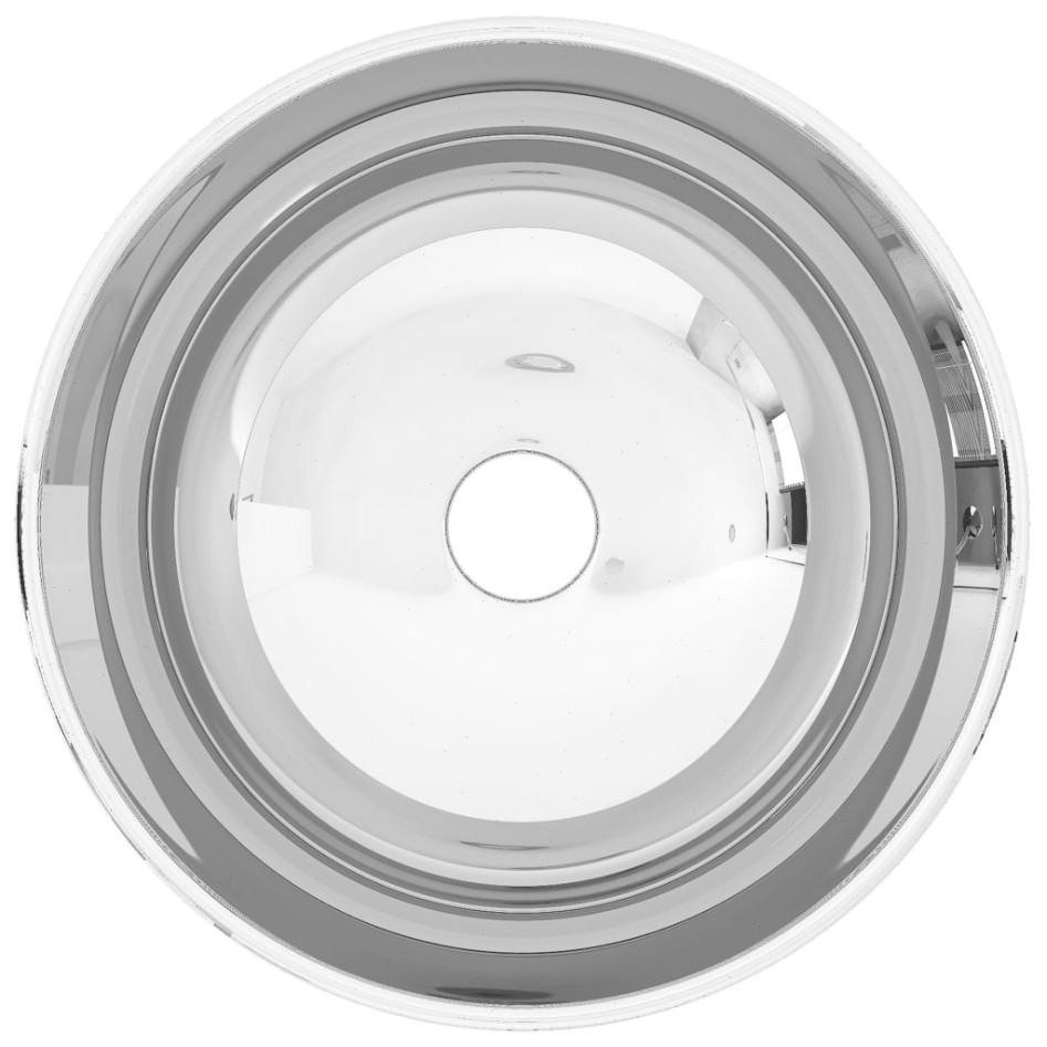 Lavabo de cerámica plateado 28x10