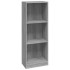 Estantería de 3 niveles contrachapada gris Sonoma 40x24x109