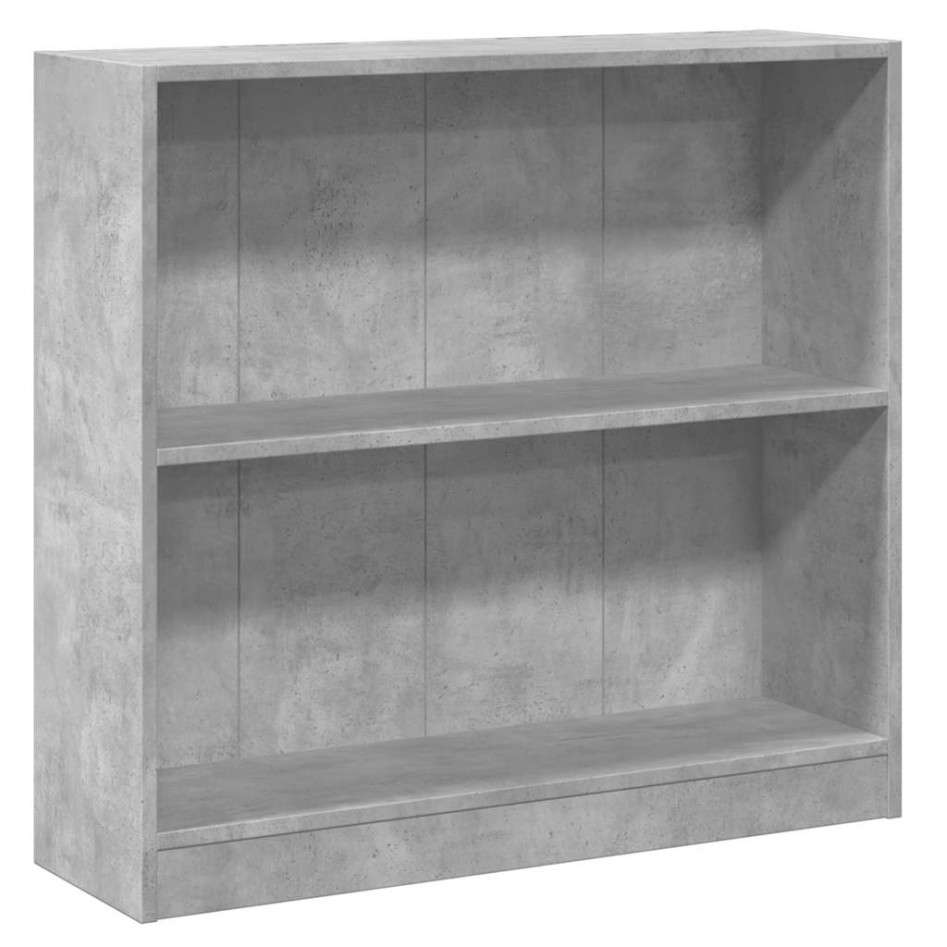 Estantería de madera contrachapada gris hormigón 80x24x75