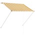 Toldo retráctil 150x150 cm amarillo y