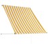 Toldo retráctil 150x150 cm amarillo y