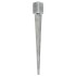 Picas de tierra 2 uds acero galvanizado plateado 9x9x90