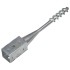 Picas de tierra 2 unidades acero galvanizado plateado 7x7x56