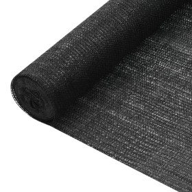 Red de privacidad HDPE negro 1x50 m 75