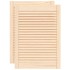 Puertas de armario de lamas 2 uds madera de pino 69x49,4