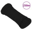 Cuerda de trabajo poliéster negro 5 mm 250 m