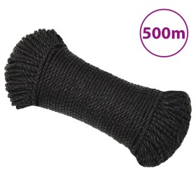 Cuerda de trabajo polipropileno negro 3 mm 500