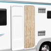 Cortina mosquitera de chenilla beige 56x185 cm