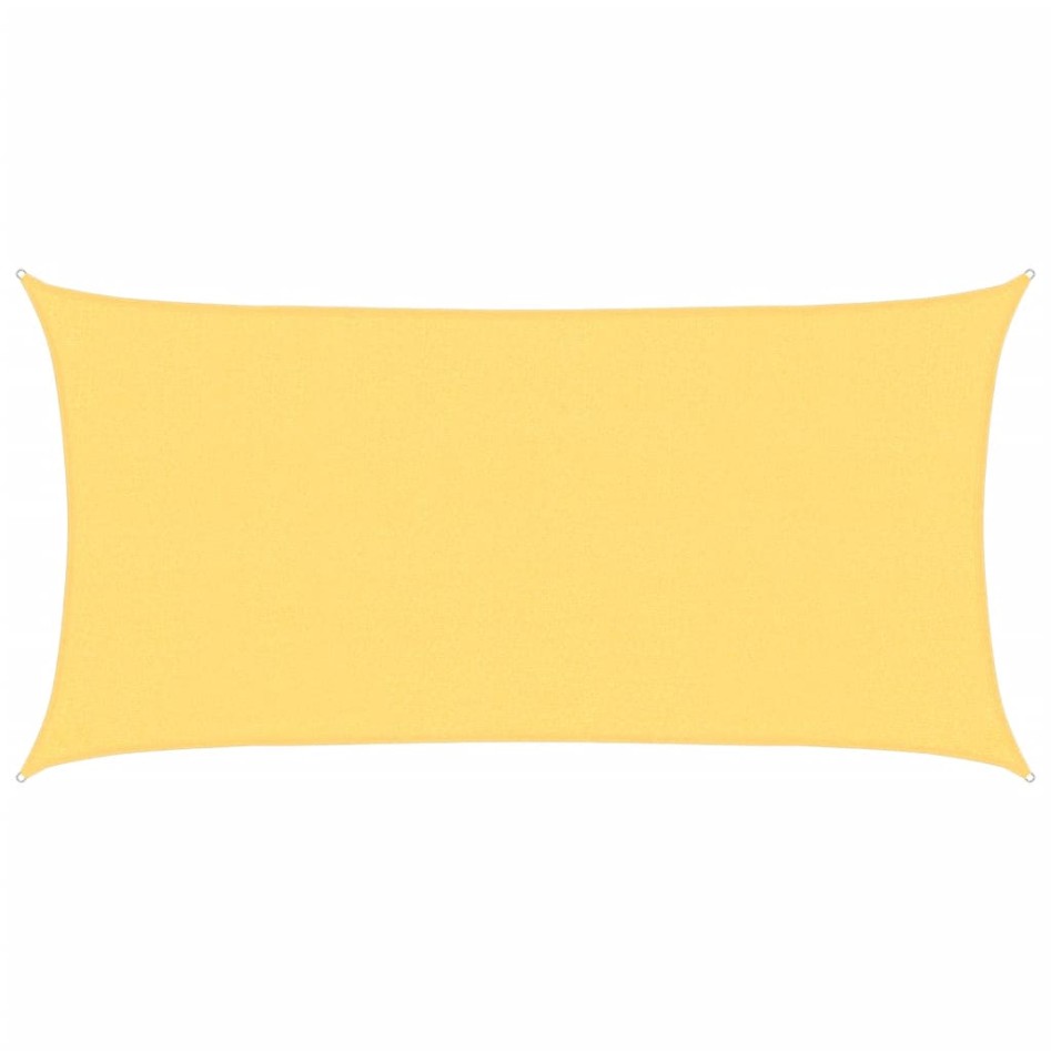 Toldo de vela HDPE beige 160 g/m² 2,5x5