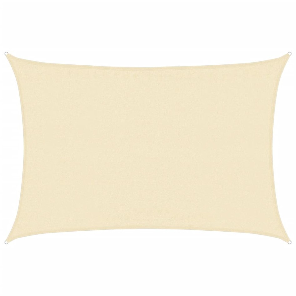 Toldo de vela crema HDPE 160 g/m² 3,5x5