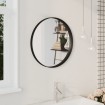 Espejo de pared negro 50 cm