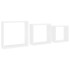 Estantes cubo de pared 3 unidades MDF