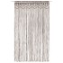 Cortina de macramé algodón gris taupé 140x240