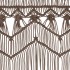 Cortina de macramé algodón gris taupé 140x240
