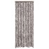Cortina mosquitera de chenilla marrón y blanca 56x185