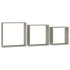 Estantes cubo de pared 3 unidades gris