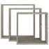 Estantes cubo de pared 3 unidades gris