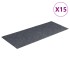 Alfombrilla autoadhesiva escalera 15 uds gris claro 60x25