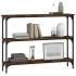 Mesa consola madera de ingeniería roble ahumado 100x22,5x75