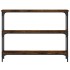 Mesa consola madera de ingeniería roble ahumado 100x22,5x75