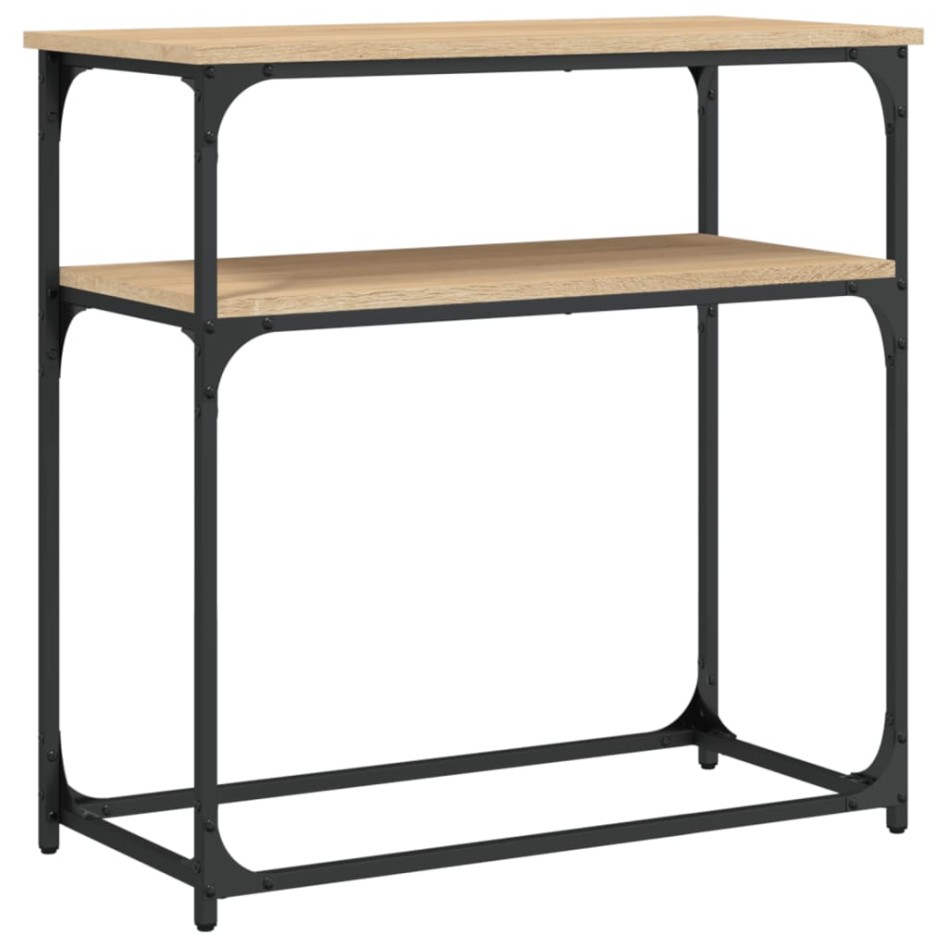 Mesa consola madera de ingeniería roble Sonoma 75x35,5x75