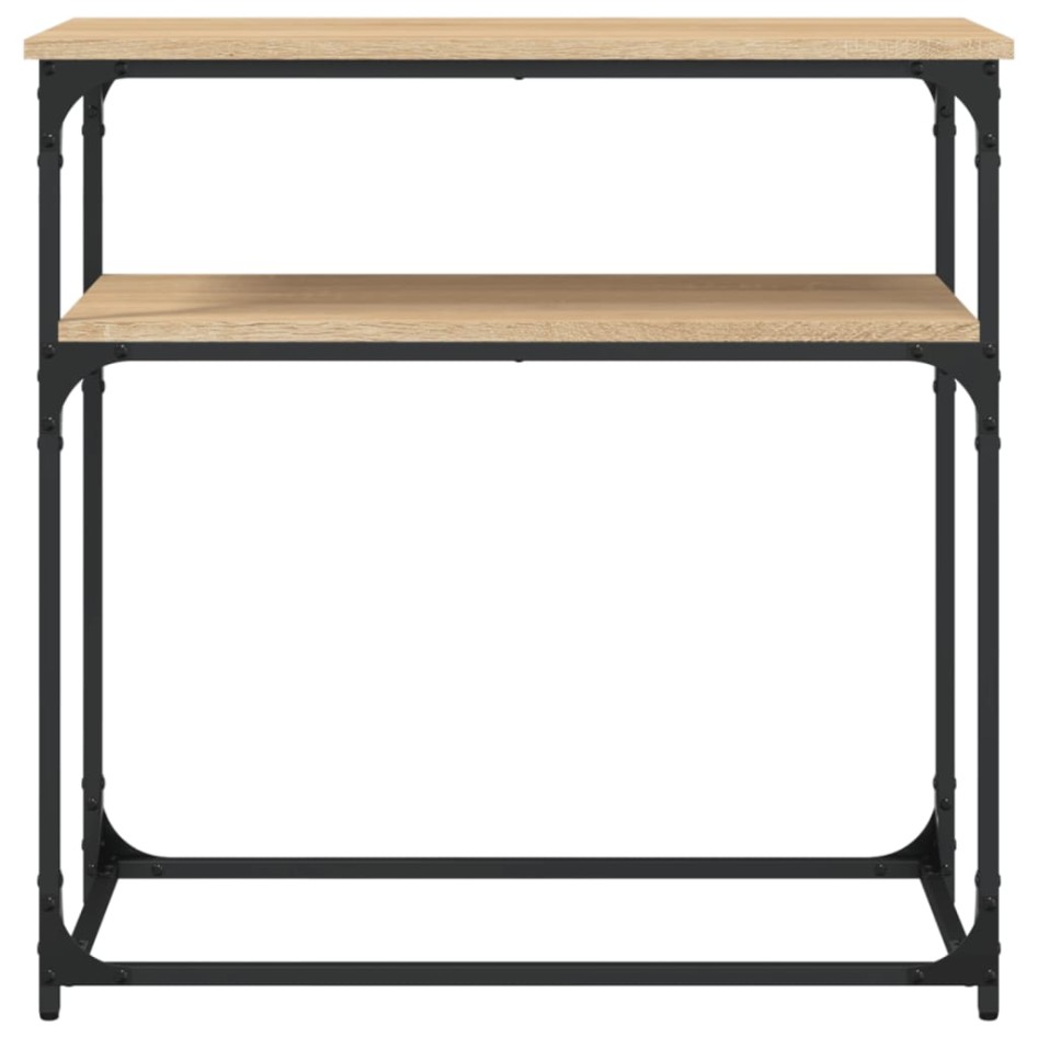 Mesa consola madera de ingeniería roble Sonoma 75x35,5x75