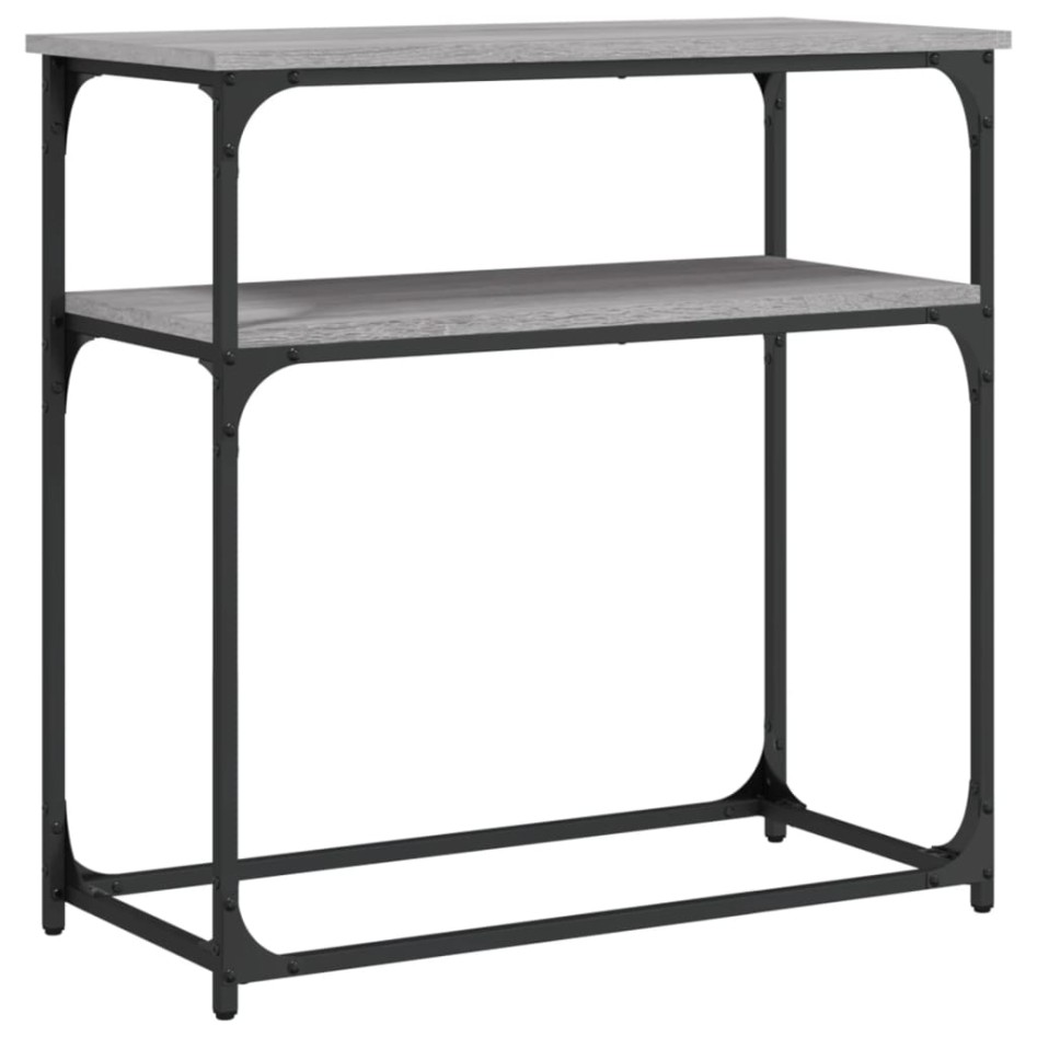 Mesa consola madera de ingeniería gris Sonoma 75x35,5x75