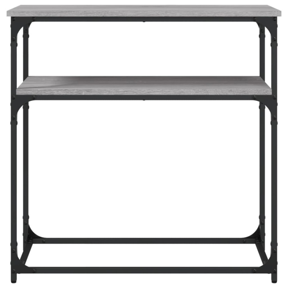 Mesa consola madera de ingeniería gris Sonoma 75x35,5x75