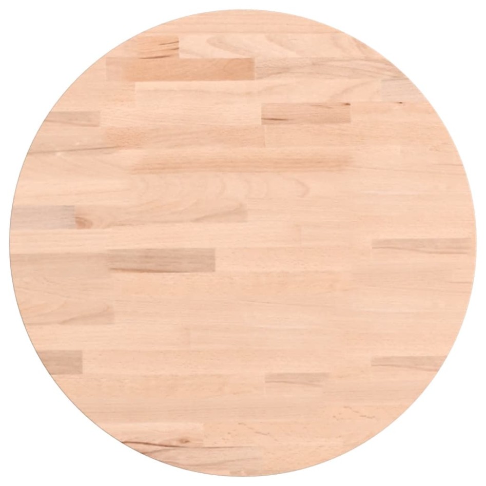 Tablero redondo de madera maciza de haya Ø40x4
