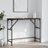 Mesa consola madera de ingeniería marrón roble 100x32x75