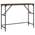 Mesa consola madera de ingeniería marrón roble 100x32x75