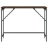 Mesa consola madera de ingeniería marrón roble 100x32x75
