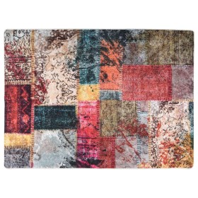 Alfombra lavable patchwork antideslizante multicolor 120x180