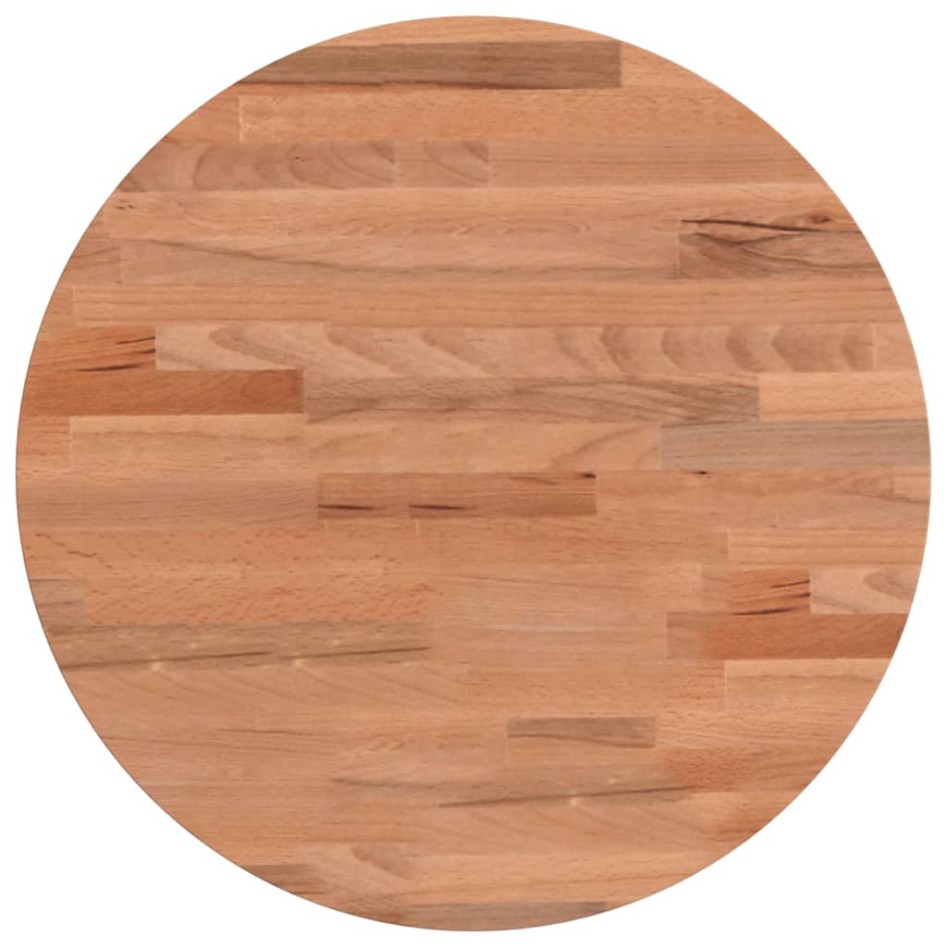 Tablero redondo de madera maciza de haya Ø40x4