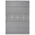 Alfombra de exterior de tejido plano rayas azules 140x200