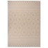 Alfombra de exterior de tejido plano rayas marrones 120x170
