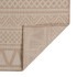 Alfombra de exterior de tejido plano rayas marrones 120x170