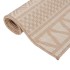 Alfombra de exterior de tejido plano rayas marrones 120x170