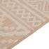 Alfombra de exterior de tejido plano rayas marrones 120x170