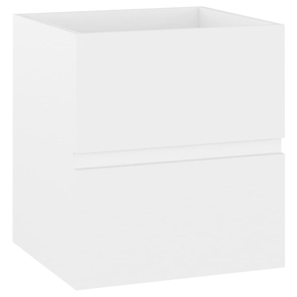 Armario para lavabo madera contrachapada blanco 41x38,5x45