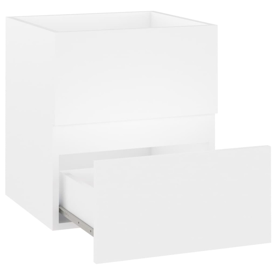Armario para lavabo madera contrachapada blanco 41x38,5x45