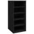 Mueble zapatero de madera contrachapada negro 31,5x35x70