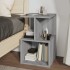 Mesita de noche madera contrachapada gris Sonoma 35x35x55