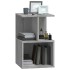 Mesita de noche madera contrachapada gris Sonoma 35x35x55