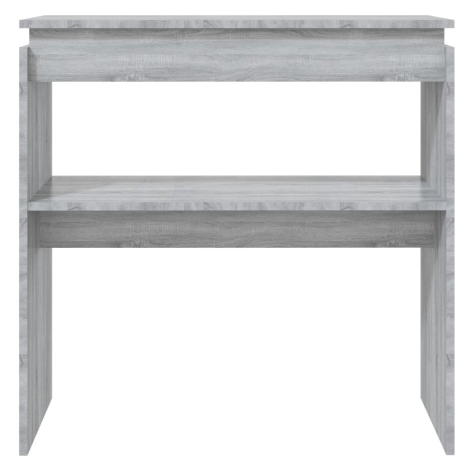 Mesa consola madera contrachapada gris Sonoma 80x30x80