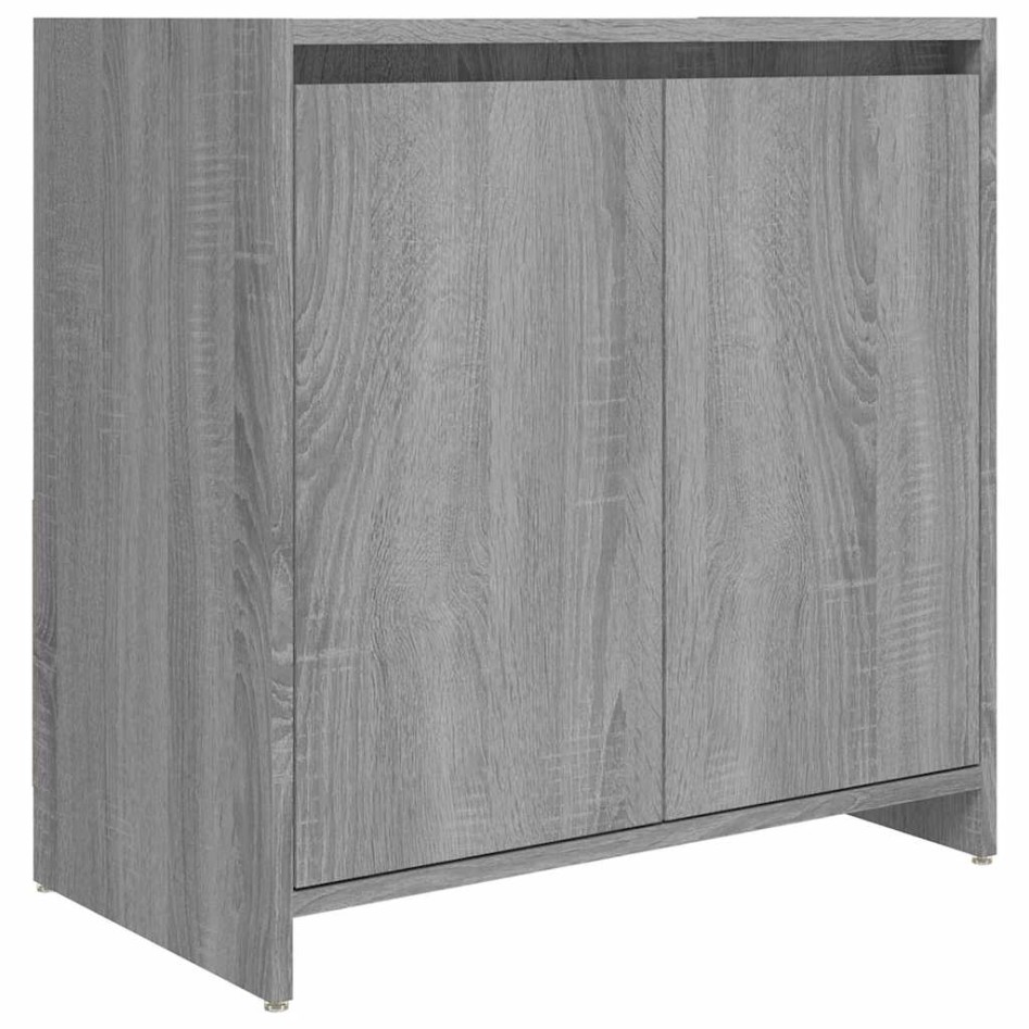 Armario de baño madera contrachapada gris Sonoma 60x33x61
