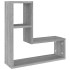 Estante pared 2 uds madera contrachapada gris Sonoma