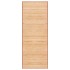 Alfombra de bambú marrón 80x200