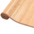 Alfombra de bambú marrón 80x200