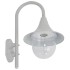 Lámpara de pared de jardín aluminio blanca E27 42